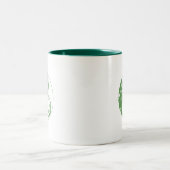 Tasse 2 Couleurs Défilement Yin & Yang (vert) (Centre)