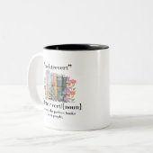 Tasse 2 Couleurs Définition de "Booktrovert" (Devant gauche)