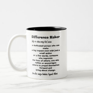 Tasse 2 Couleurs Définition de facteur de différence Inspirationnel