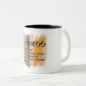 Tasse 2 Couleurs Définition de la gentillesse inspirante (Devant droit)