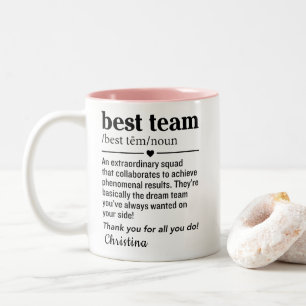 Tasse 2 Couleurs Définition de la meilleure équipe personnalisée