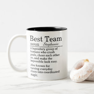 Tasse 2 Couleurs Définition de la meilleure équipe personnalisée