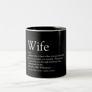 Tasse 2 Couleurs Définition de la meilleure femme du monde noir et