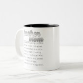 Tasse 2 Couleurs Définition de la mère enseignante (Devant gauche)