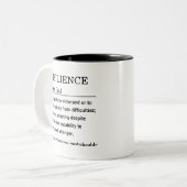 Tasse 2 Couleurs Définition de la résilience (Devant gauche)