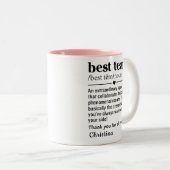 Tasse 2 Couleurs Définition de l'équipe (Devant droit)