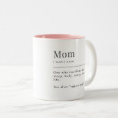 Tasse 2 Couleurs Définition de maman (Devant droit)