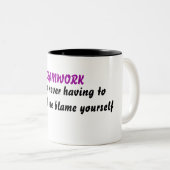 Tasse 2 Couleurs Définition de travail d'équipe (Devant droit)