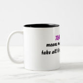 Tasse 2 Couleurs Définition de travail d'équipe (Gauche)