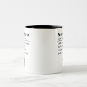 Tasse 2 Couleurs Définition d'enseignant barbu drôle (Centre)
