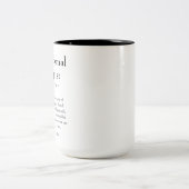 Tasse 2 Couleurs Définition d'ergothérapeute Merci cadeau (Centre)