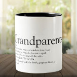 Tasse 2 Couleurs Définition des grands-parents des mondes<br><div class="desc">Personnalisez pour vos grands-parents spéciaux pour créer un cadeau unique. Une façon parfaite de leur montrer à quel point ils sont extraordinaires chaque jour. Conçu par Thisisnotme©</div>