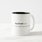 Tasse 2 Couleurs Définition drôle d'ami (Devant droit)