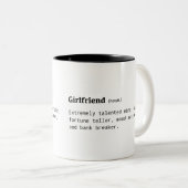 Tasse 2 Couleurs Définition drôle d'amie (Devant droit)