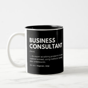 Tasse 2 Couleurs Définition drôle de consultant en entreprise