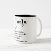 Tasse 2 Couleurs Définition drôle de Nana (Devant droit)