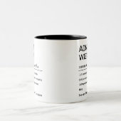 Tasse 2 Couleurs Définition drôle de sorcier d'administration perso (Centre)
