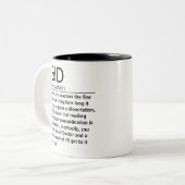Tasse 2 Couleurs Définition drôle d'EdD (Devant gauche)