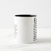 Tasse 2 Couleurs Définition drôle d'EdD (Centre)