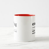 Tasse 2 Couleurs Définition drôle d'enoching (Centre)