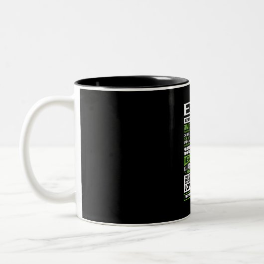 Tasse 2 Couleurs Définition du nom de la fille Evie (Gauche)