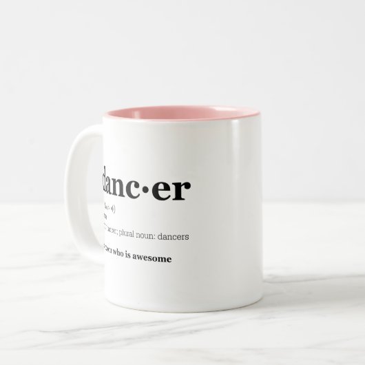 Tasse 2 Couleurs Définition d'un danseur (Devant gauche)