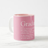 Tasse 2 Couleurs Définition Graduelle Moderne Fun Girly Rose (Devant gauche)
