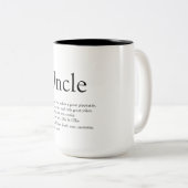 Tasse 2 Couleurs Définition moderne de l'oncle préféré (Devant droit)