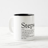 Tasse 2 Couleurs Définition moderne noir et blanc du beau-fils (Devant gauche)