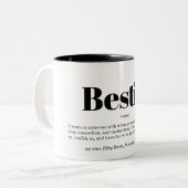 Tasse 2 Couleurs Définition personnalisée du pot amusant (Devant gauche)