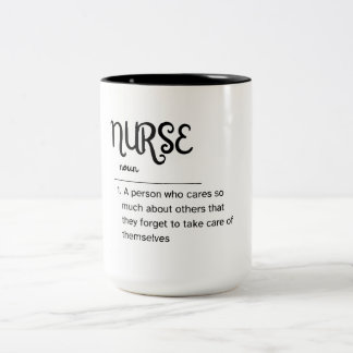 Tasse 2 Couleurs Définition sur une infirmière Partie 1