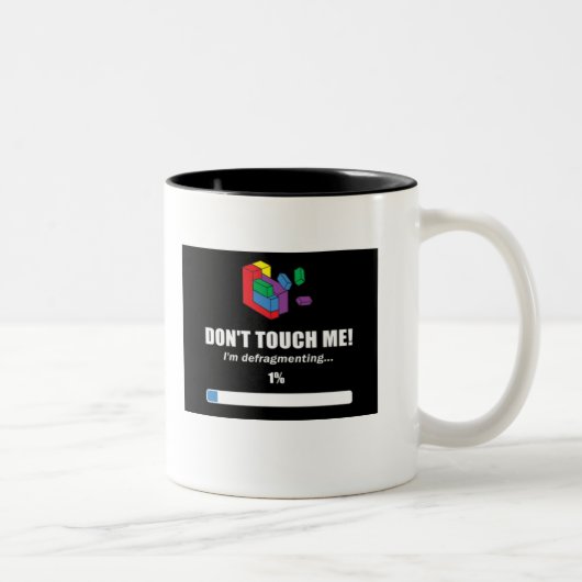 Tasse 2 Couleurs Défragmentez (Droit)