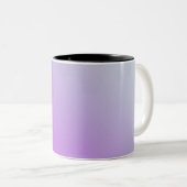 Tasse 2 Couleurs Dégradé initial de violet personnalisé (Devant droit)
