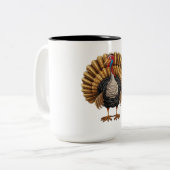 Tasse 2 Couleurs déguisement de dinde (Devant gauche)