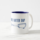 Tasse 2 Couleurs Delaware Water Gap Escalade Rapide (Devant droit)