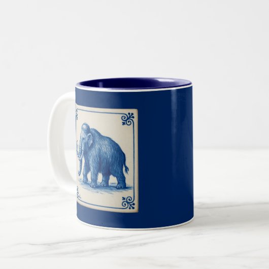 Tasse 2 Couleurs Delft Wooly Mammoth (Devant gauche)