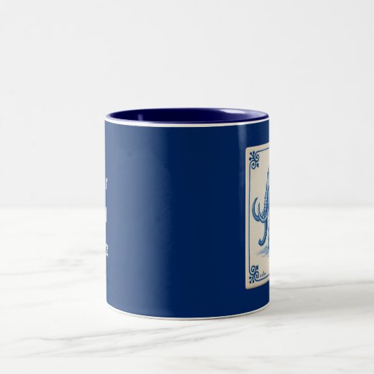 Tasse 2 Couleurs Delft Wooly Mammoth (Centre)