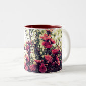 Tasse 2 Couleurs Delicate Pink Flowers Nature (Devant droit)