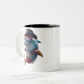 Tasse 2 Couleurs delphin mug. (Devant gauche)