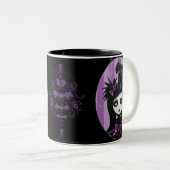 Tasse 2 Couleurs Delphiniums de casquette supérieur (Devant droit)