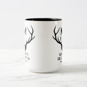 Tasse 2 Couleurs Demande originale de témoin de mariage rustique av (Centre)