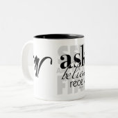 Tasse 2 Couleurs Demander à croire recevoir (Devant gauche)