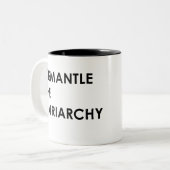 Tasse 2 Couleurs démantelez le patriarcat (Devant gauche)