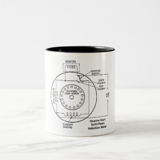 Tasse 2 Couleurs Démarrage du réacteur Moteur d'induction à phase f