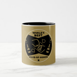 Tasse 2 Couleurs Demoiselle d'honneur du monde