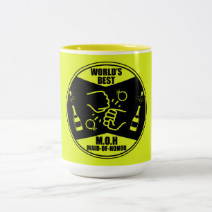 Tasse 2 Couleurs Demoiselle d'honneur du monde