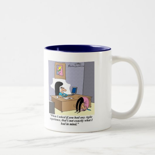 Tasse 2 Couleurs Démontrez vos qualifications agiles ! (Droit)