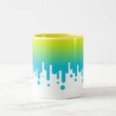 Tasse 2 Couleurs Dénivelé jaune et vert (Centre)