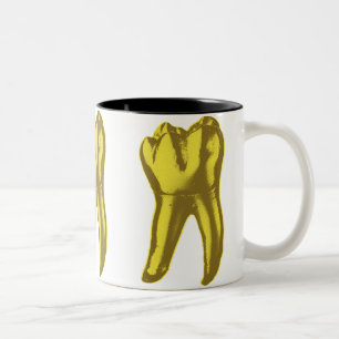 Tasse 2 Couleurs Dent en or