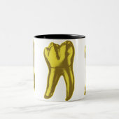 Tasse 2 Couleurs Dent en or (Centre)
